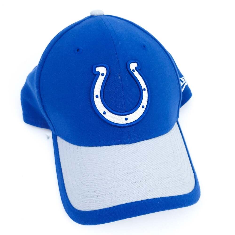 NFL Indianapolis Colts Flexfit Hat Cap - Size L / XL - 39Thirty Blue White Logo